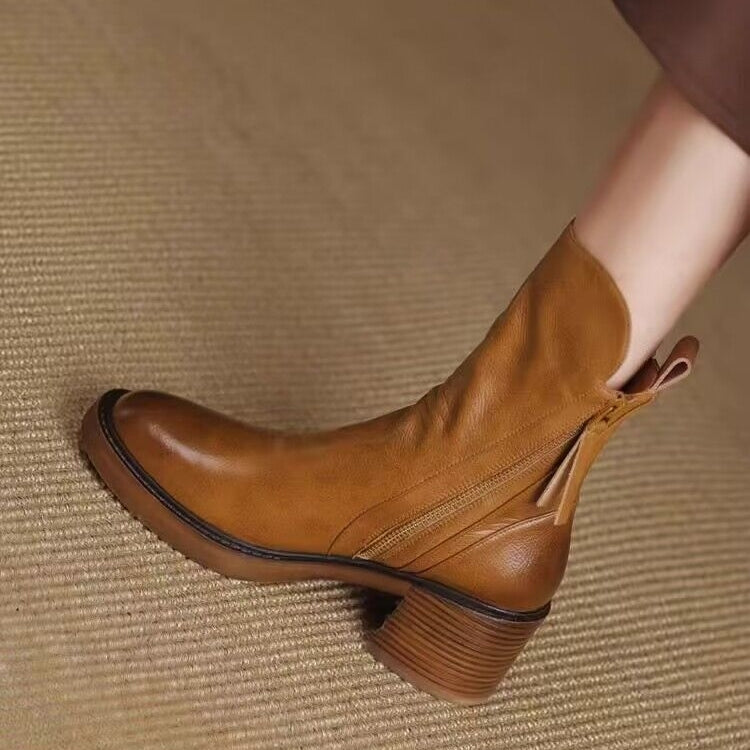 Rosie - Cizme stilate cu fermoar pentru femei