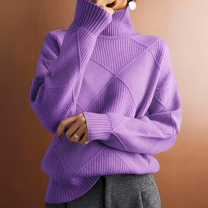 Morgan - Pulover stilat cu guler rulat din cașmir pentru femei