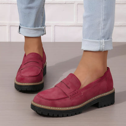 Elise - Stiluri mate platformă Loafer pentru dame