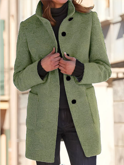 Michele - Manta de lână rezistentă la vânt pentru femei