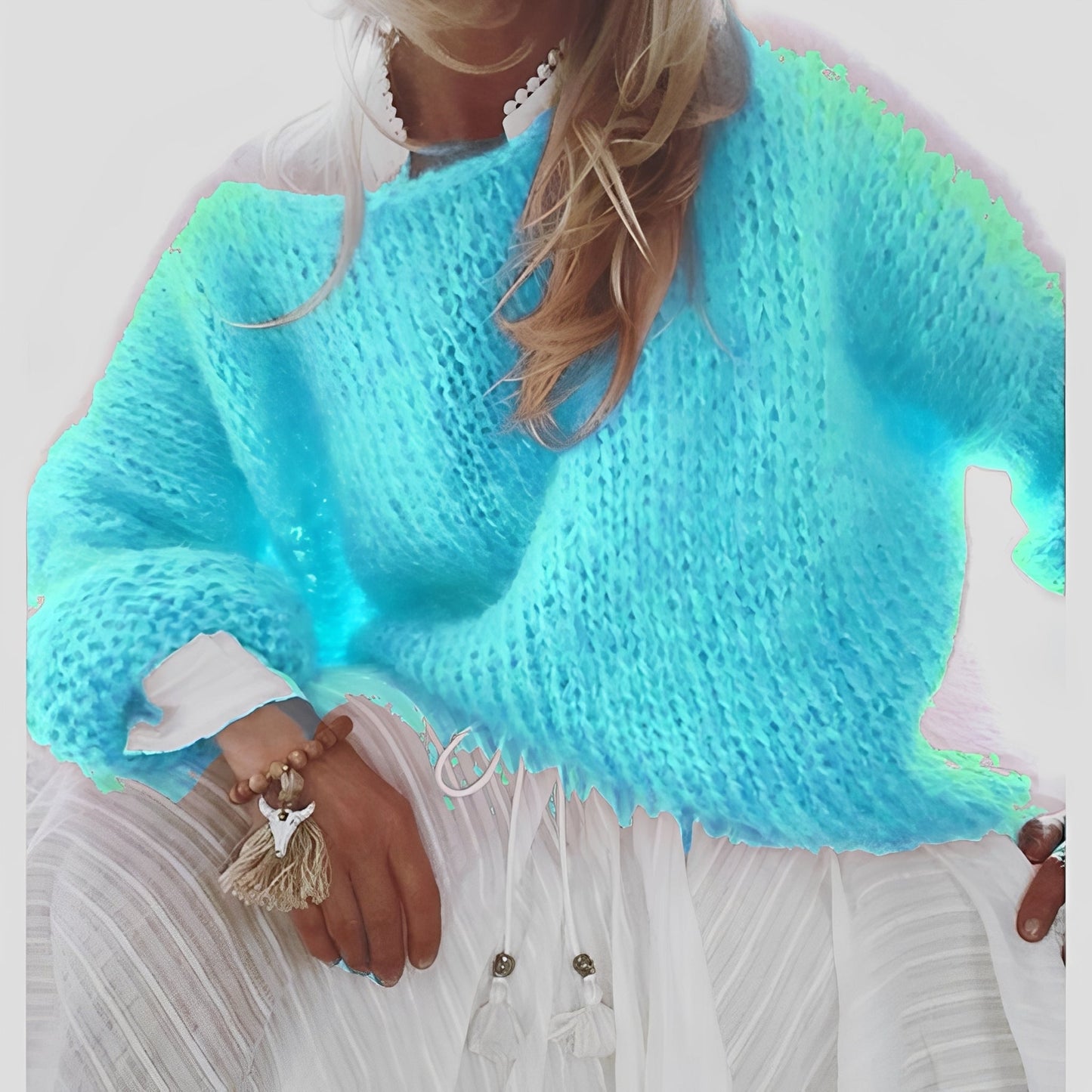 Caroline - Pulover cald, tricotat lejer pentru femei