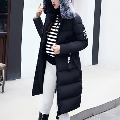 Rowina - Manta stilată, căptușită cu guler de blană pentru femei