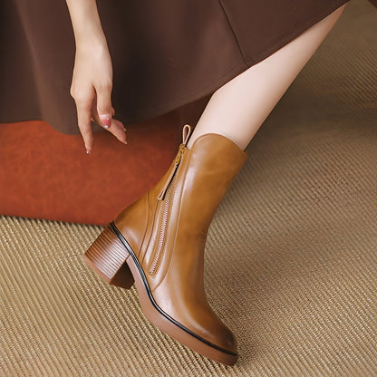 Pamella - Clasice ghete din piele pentru femei