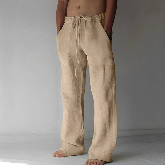 Wilmer - Pantaloni lejeri de in pentru bărbați