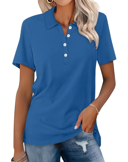 Stella - Tricou polo slim-fit lejer pentru femei