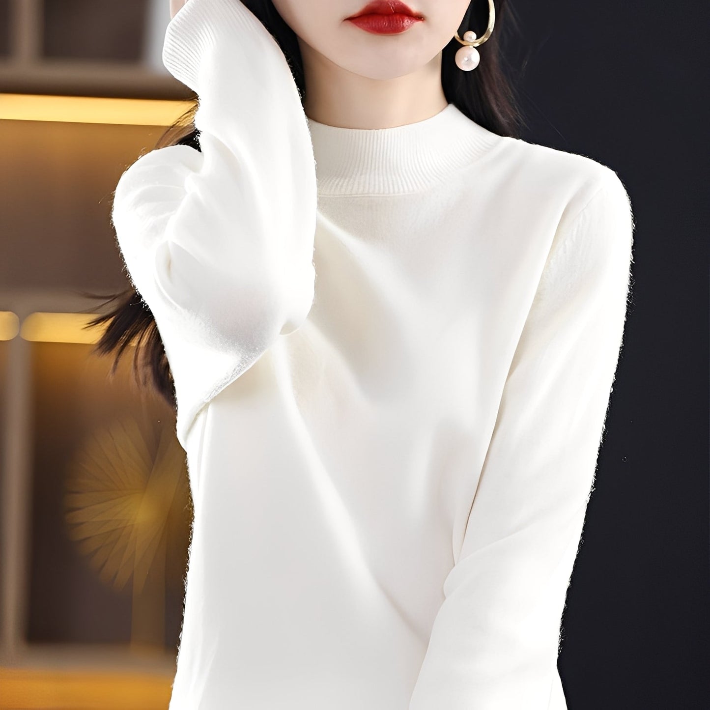 Natille - Pulover lejer din cașmir și lână pentru femei