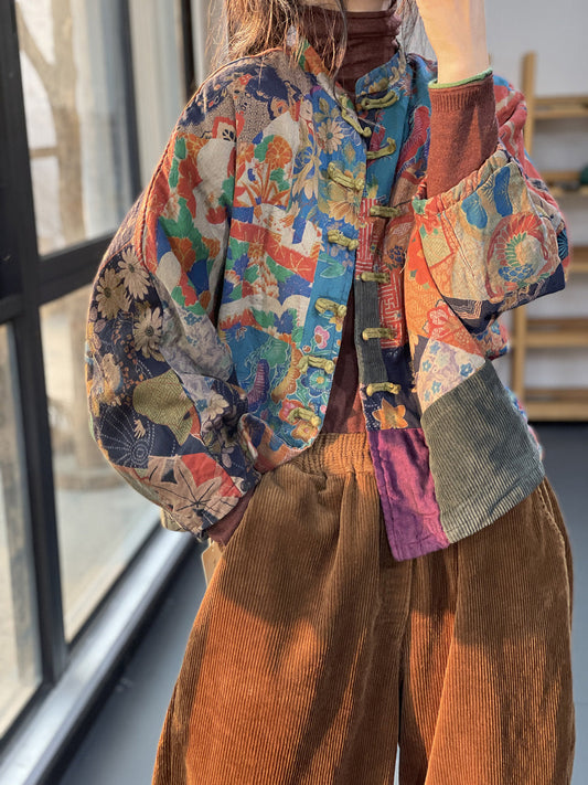 Charisse - Manta etnică clasică cu buzunare pentru femei