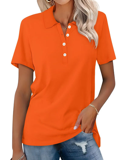 Stella - Tricou polo slim-fit lejer pentru femei