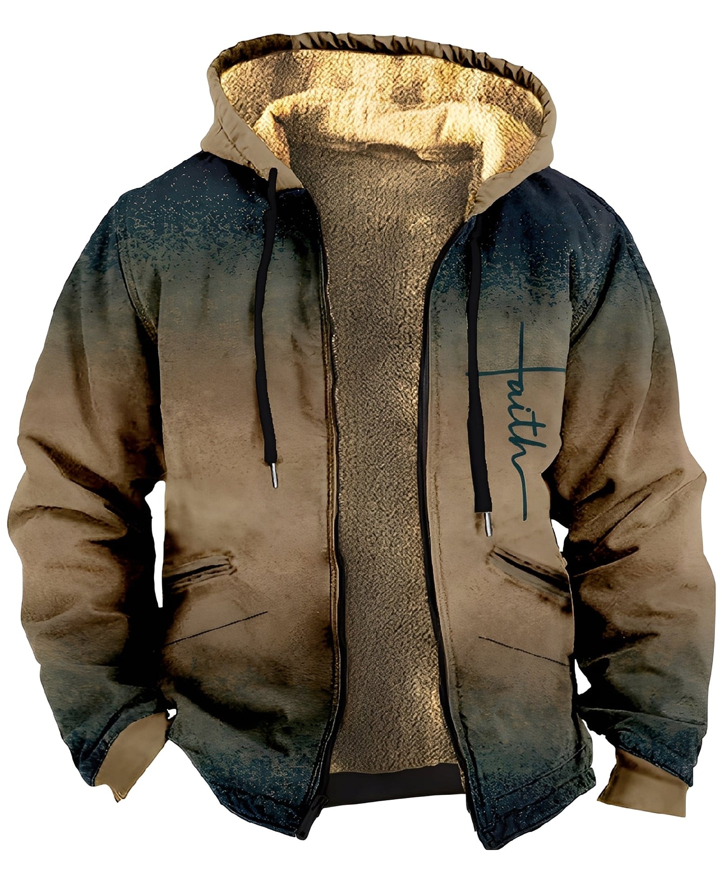 Mervin - Jachetă din catifea cu glugă pentru bărbați