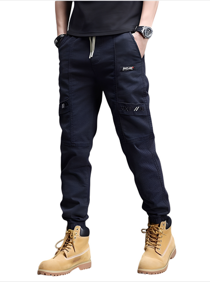 Alvin - Pantaloni de trening stilați cu șnur pentru bărbați