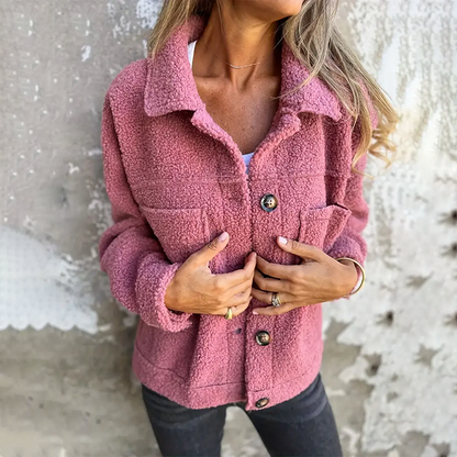 Eleanor - Jachetă modernă de lână cu guler revers pentru femei