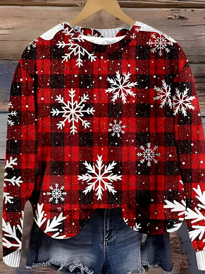 Tawnee - Pulover cald de lână cu print pentru femei