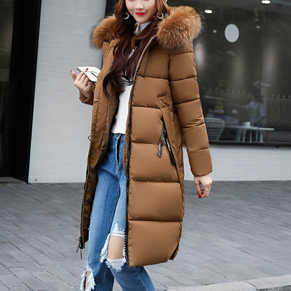 Rowina - Manta stilată, căptușită cu guler de blană pentru femei