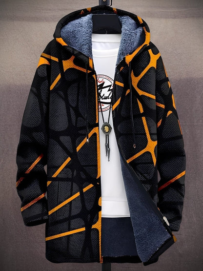 Trenton - Jachetă stilată cu glugă imprimată pentru bărbați