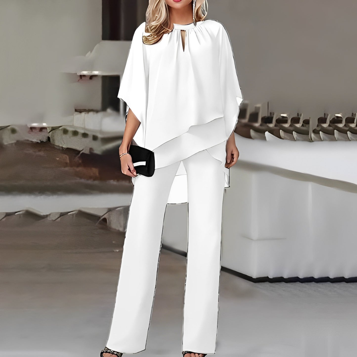 Sherlyn - Set elegant, lejer, cu umeri goi pentru femei