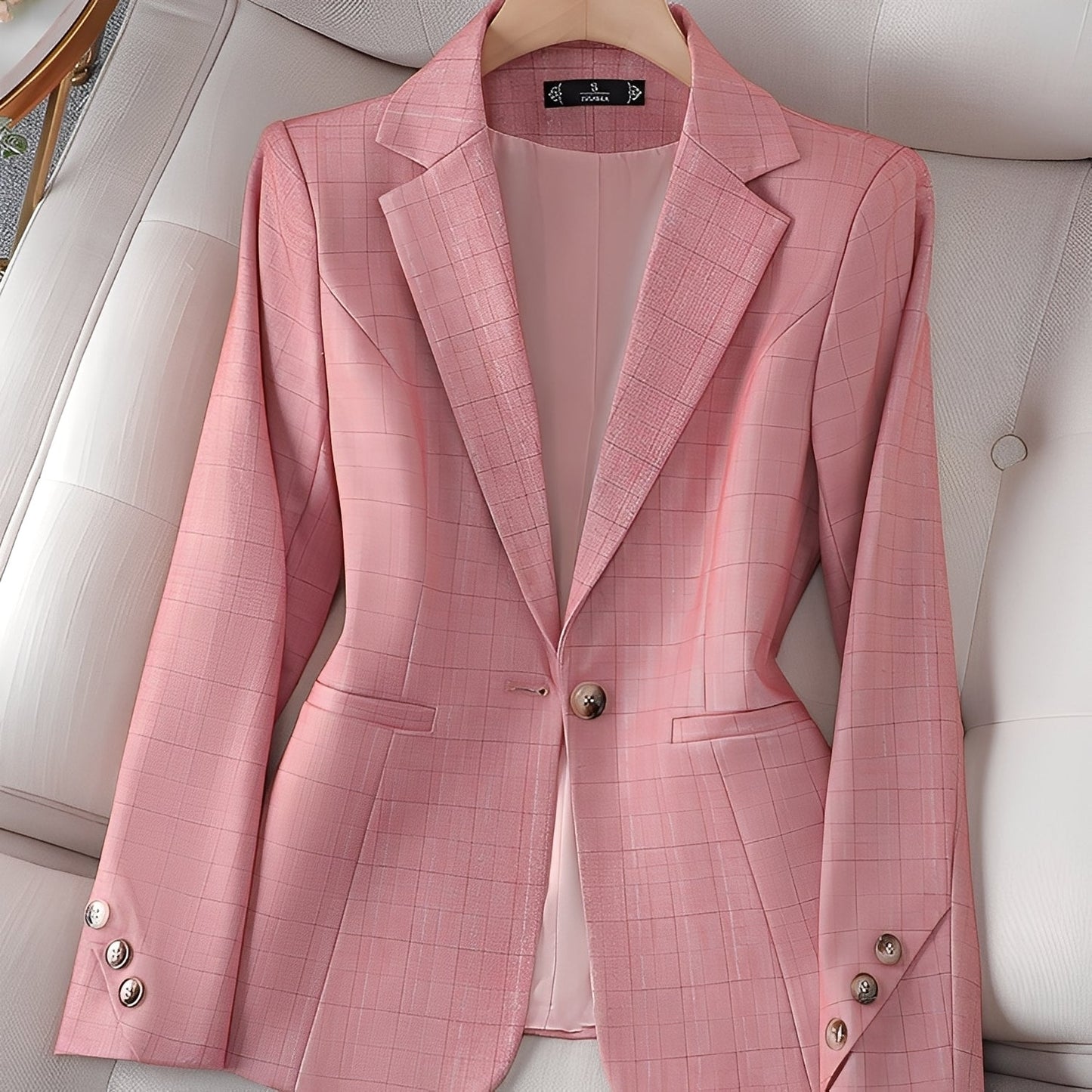 Claudia - Sacou elegant cu model în carouri pentru femei