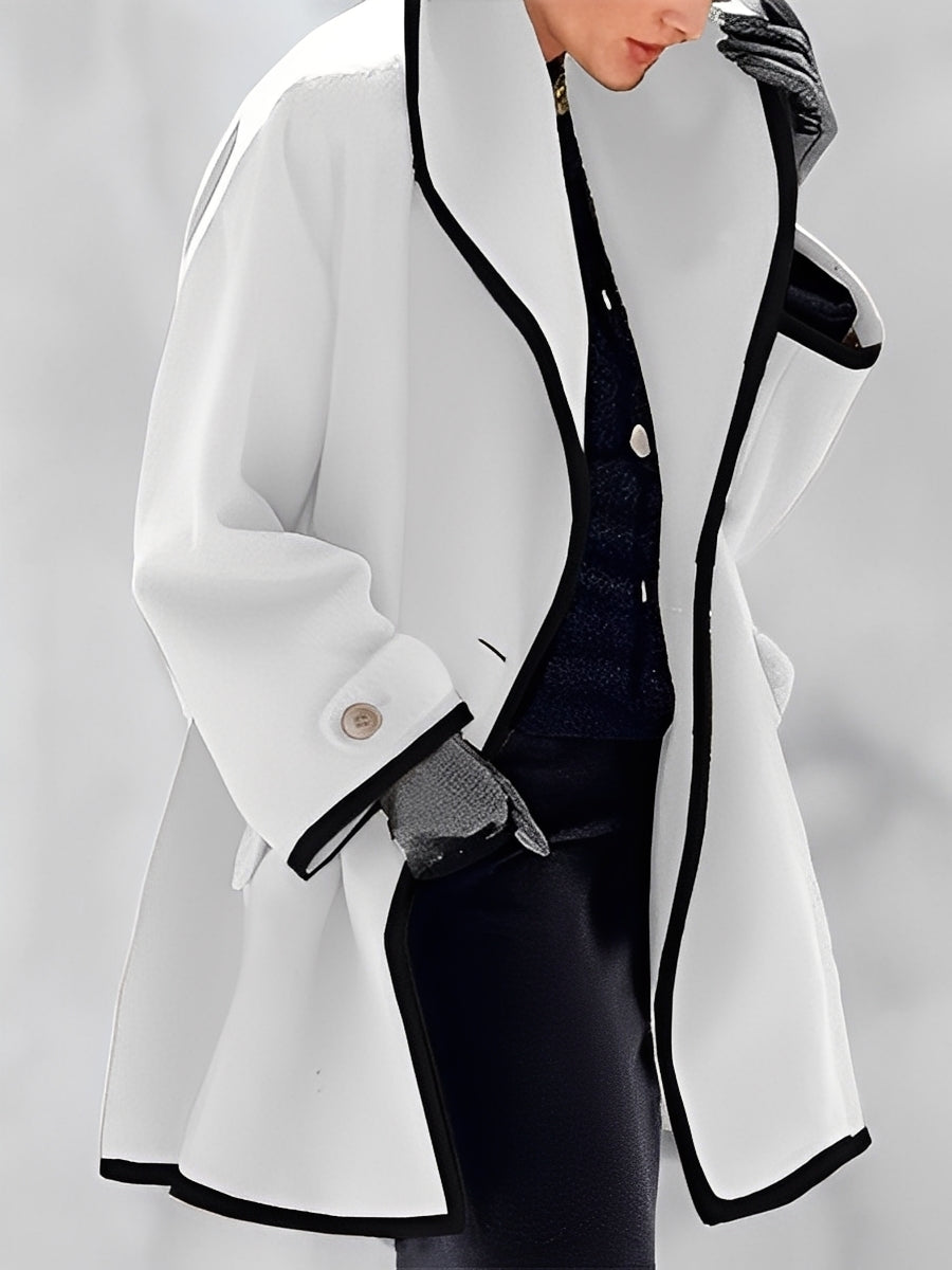 Mikayla - Mantou cald din lână cu glugă pentru dame