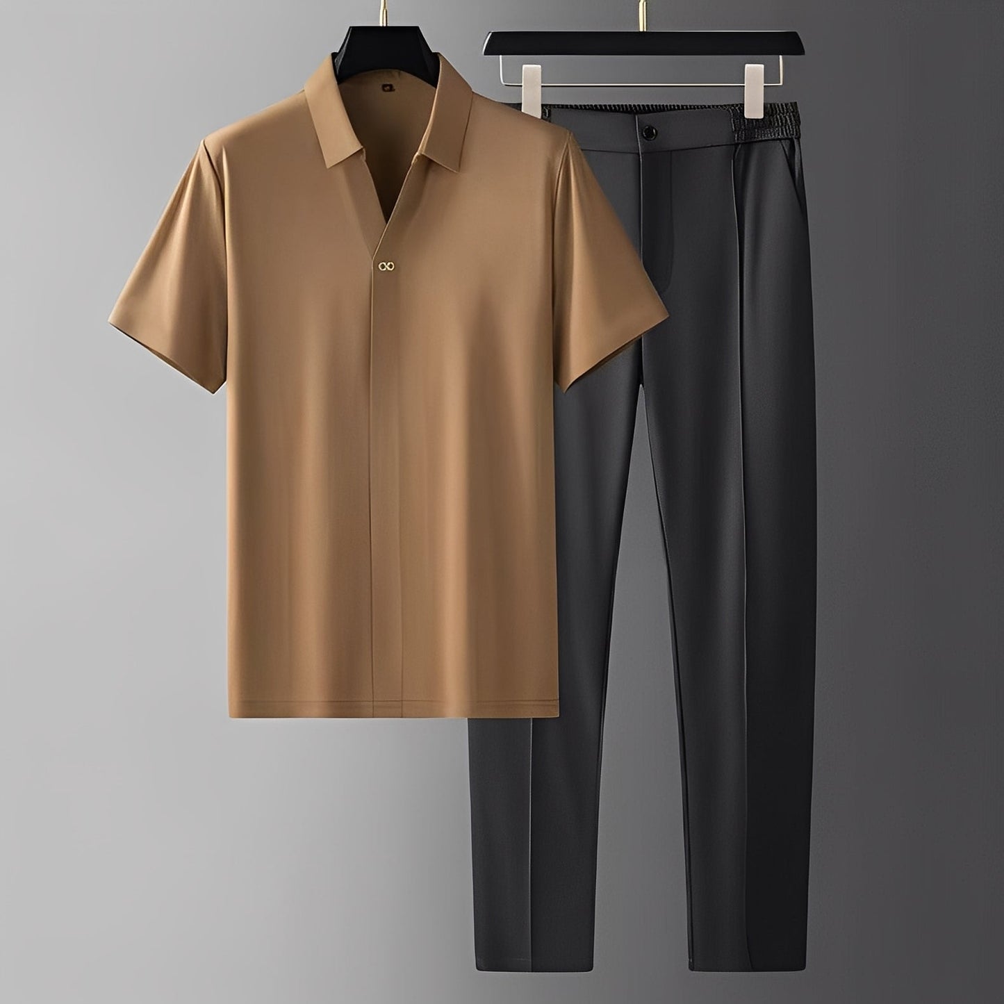 Alexander - Set elegant cu polo și pantaloni pentru bărbați