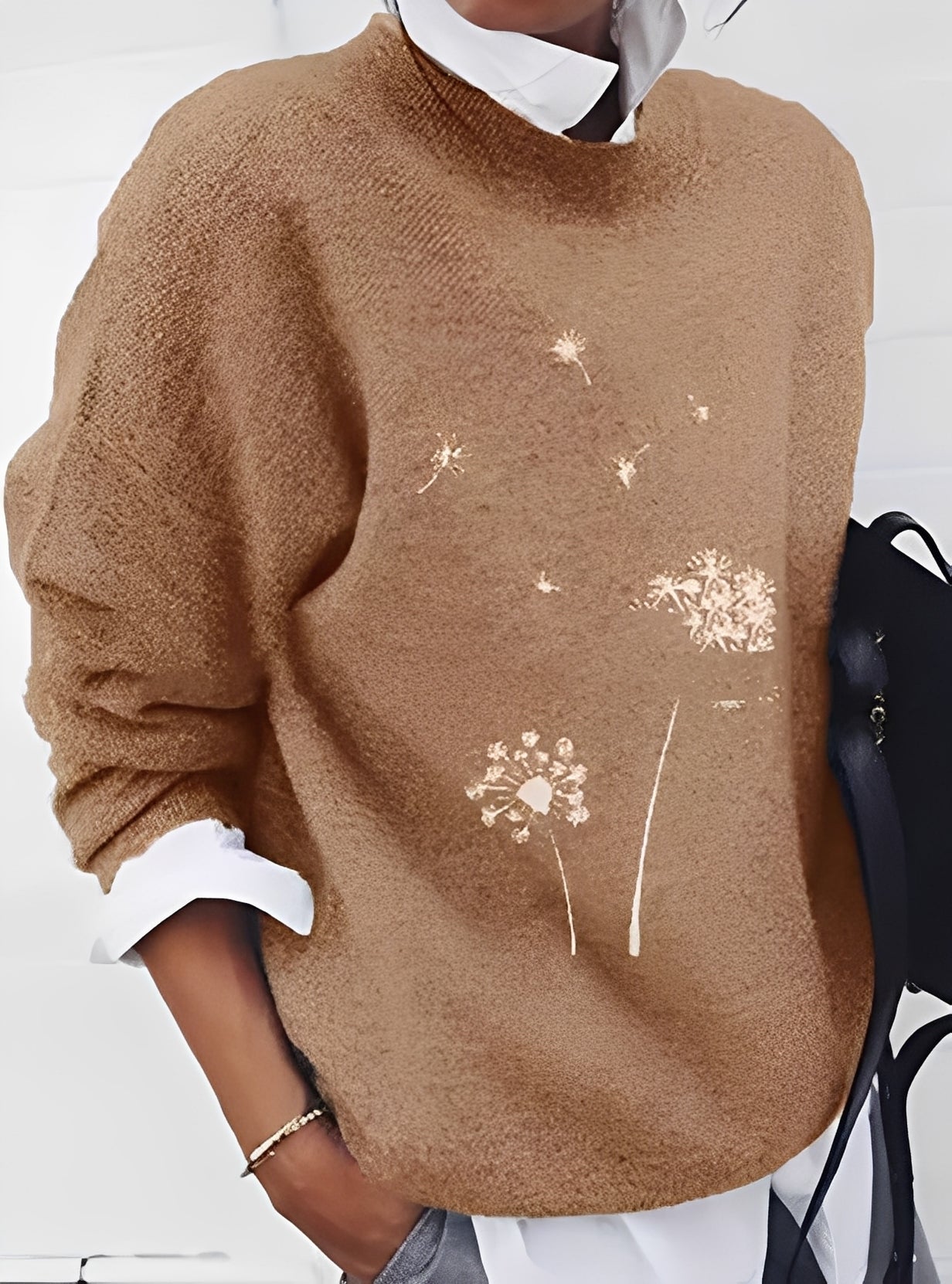 Milly - Pulover stilizat, lejer cu print pentru femei