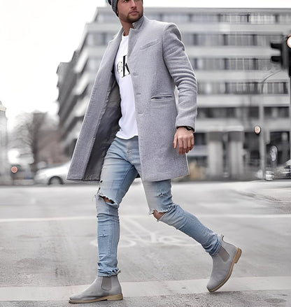 Cordell - Lejer lung manta de lână pentru bărbați