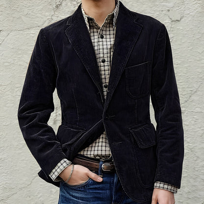 Dalton - Jachetă din lână casuală cu buzunare pentru bărbați