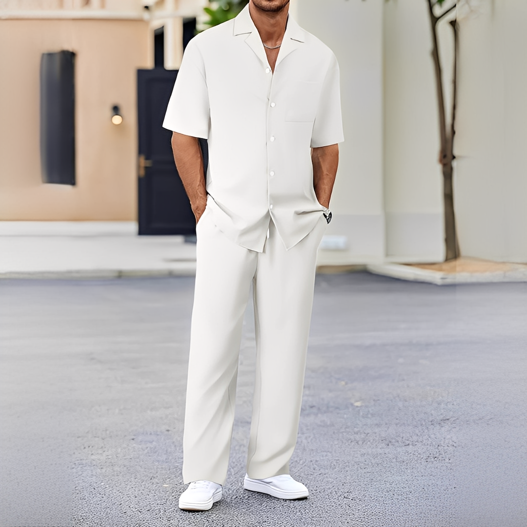 Drian - Set cămașă și pantaloni elegant pentru bărbați