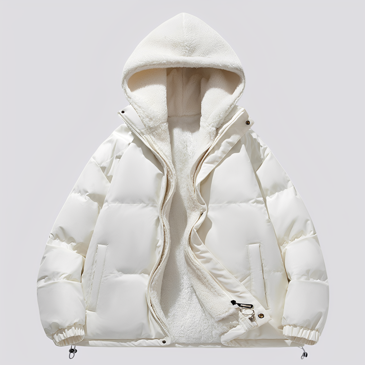 Gary - Jachetă caldă cu glugă și fermoar pentru bărbați