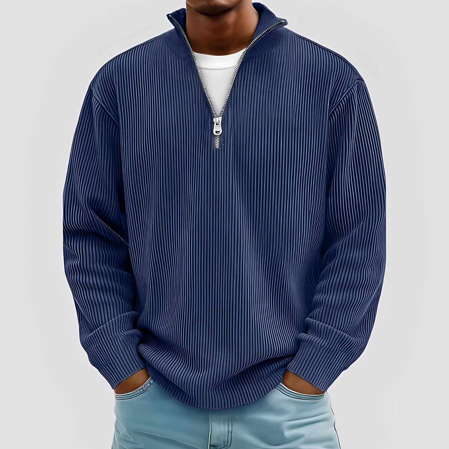 Henry - Pulover modern, lejer, cald pentru bărbați