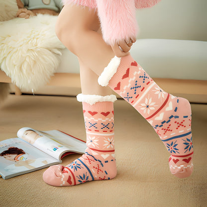 Clarice - Șosete de Crăciun stilate, mijlocii, pentru femei