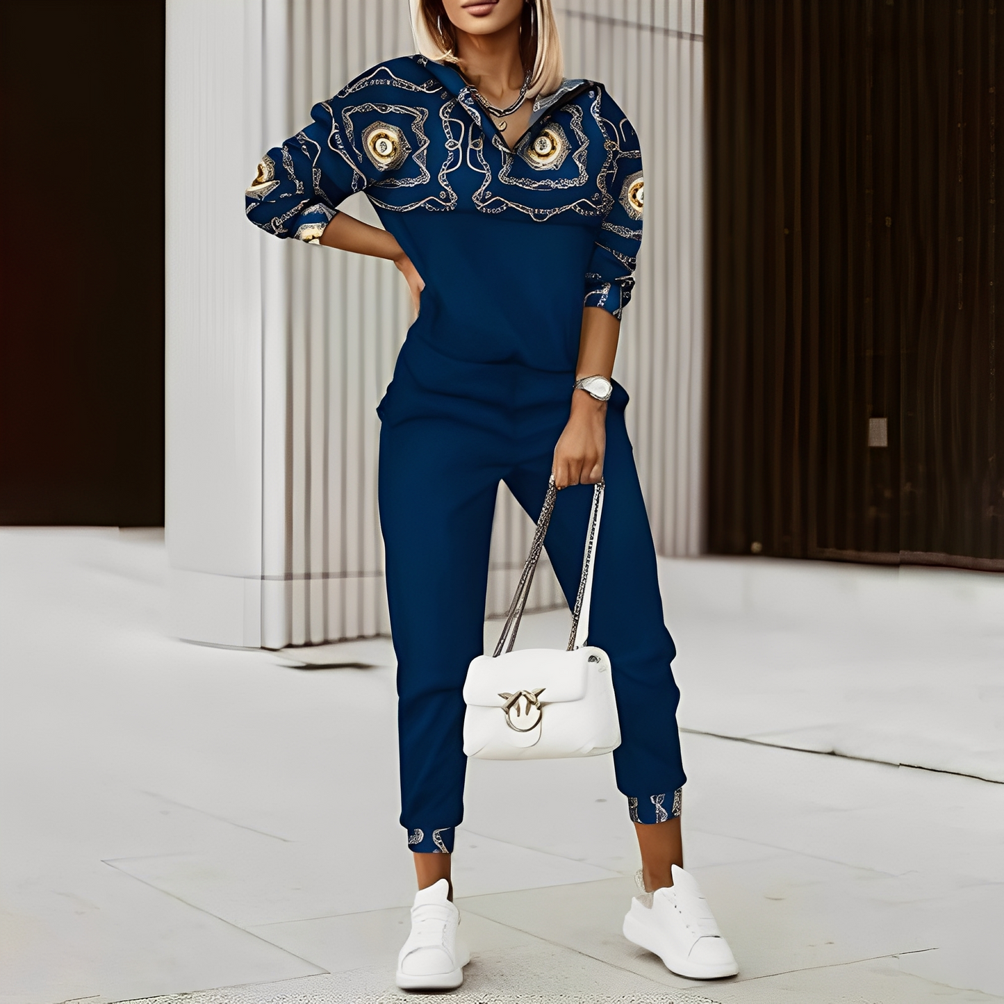 Hollie - Trening stilat cu fermoar pentru femei