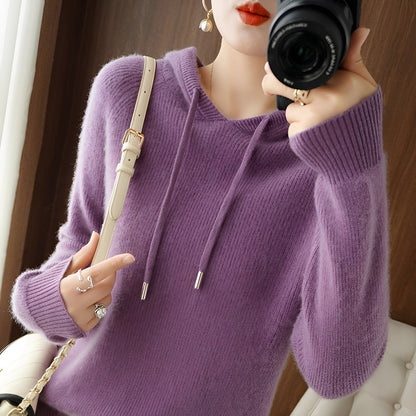 Bonnie - Hanorac stilat din tricot de lână pentru femei