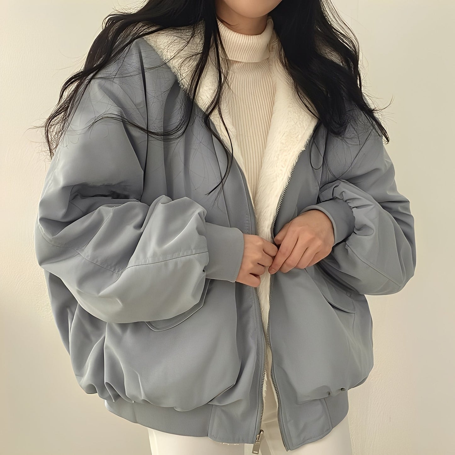 Jasmine - Modern, gros, manta larg pentru dame