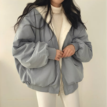 Mallaury - Geacă de iarnă călduroasă cu croială lejeră pentru femei