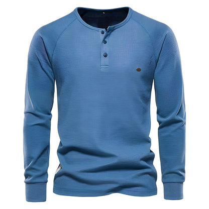 Joachim - Cămașă bărbătească cu mâneci lungi din țesătură texturată