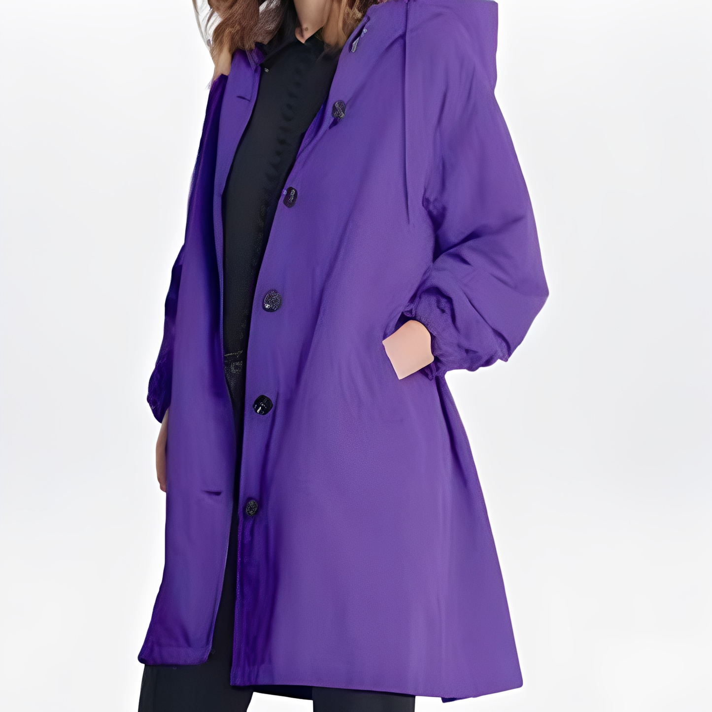 Giselle - Jachetă impermeabilă cu glugă pentru femei