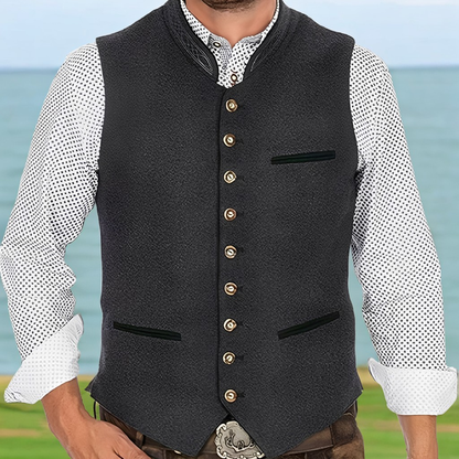 Bradford - Vestă stilată cu nasturi pentru bărbați