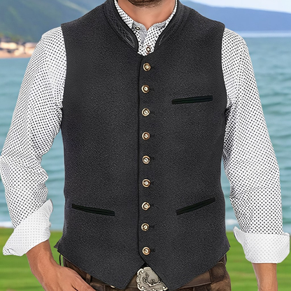 Bradford - Vestă stilată cu nasturi pentru bărbați
