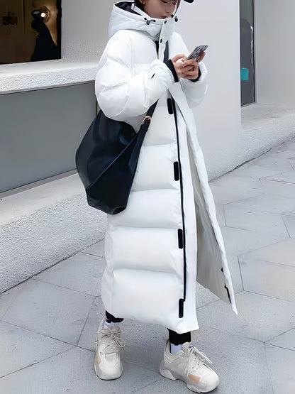 Hazel - Haină lungă cu glugă la modă pentru femei