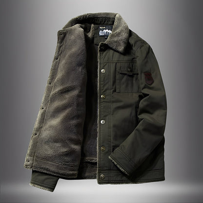 Theo - Moderna, groasă jachetă cu căptușeală de fleece pentru bărbați