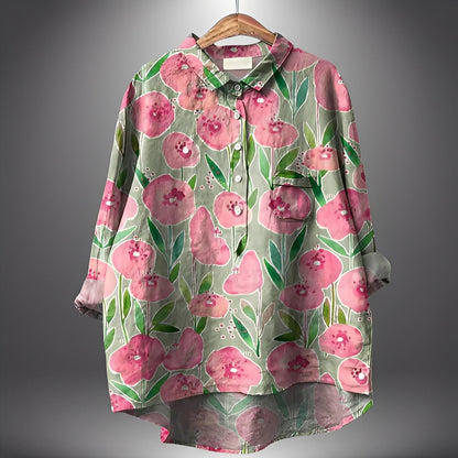 Garance - Cămașă tradițională cu mâneci lungi pentru femei