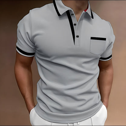 Alijah - Elegant, tricou polo cambrat pentru bărbați