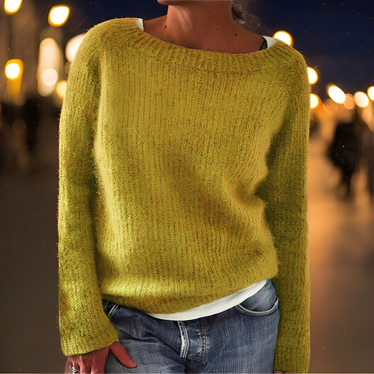 Abeeha - Pulover larg cu temă de brad pentru femei