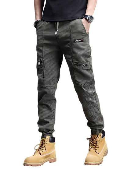 Alvin - Pantaloni de trening stilați cu șnur pentru bărbați