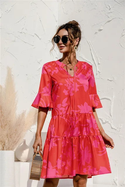 Fatima - Rochie de Vară cu Talie Joasă Elegant