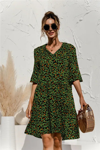 Fatima - Rochie de Vară cu Talie Joasă Elegant