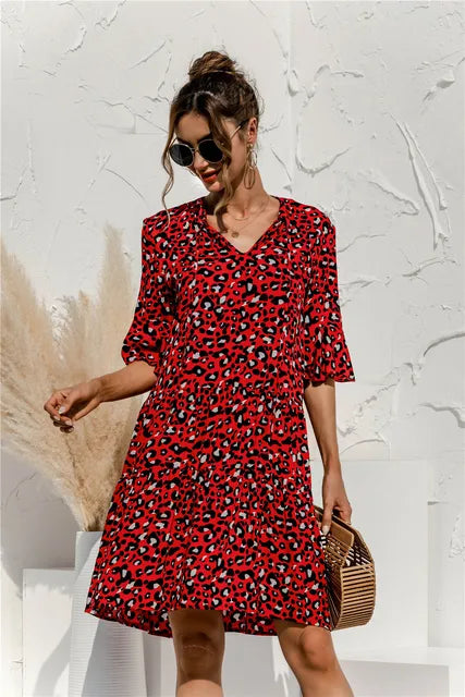 Fatima - Rochie de Vară cu Talie Joasă Elegant