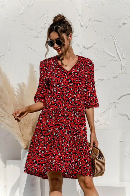 Fatima - Rochie de Vară cu Talie Joasă Elegant