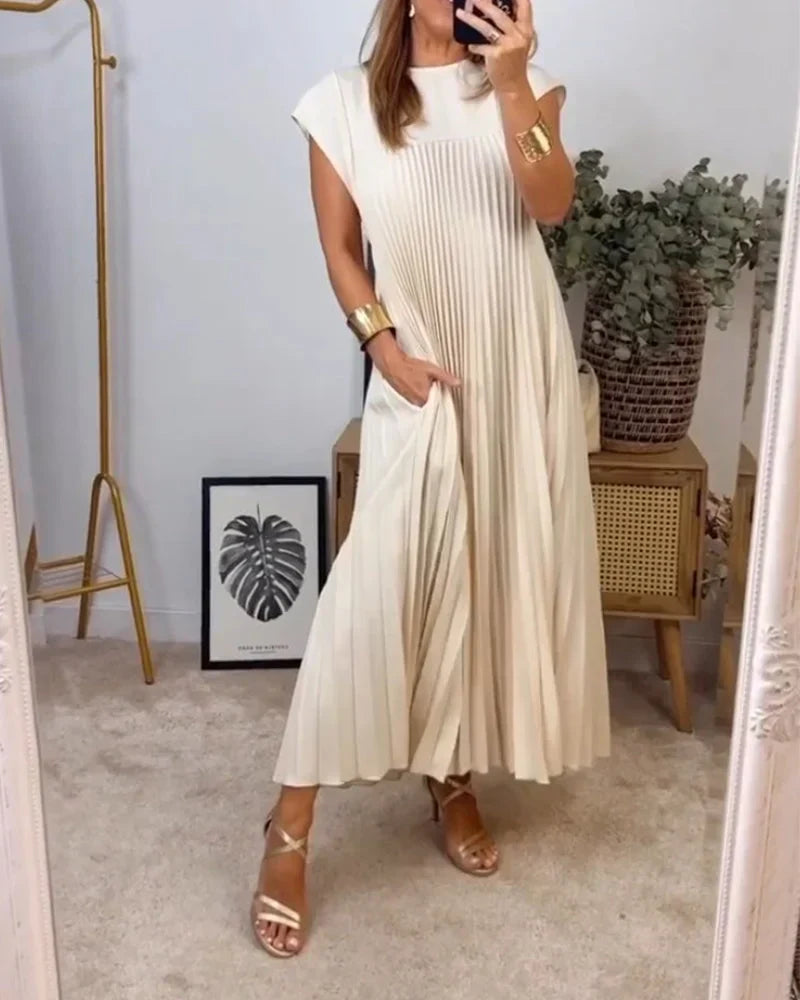 Gillian - Elegant Maxi Dress Monocrom