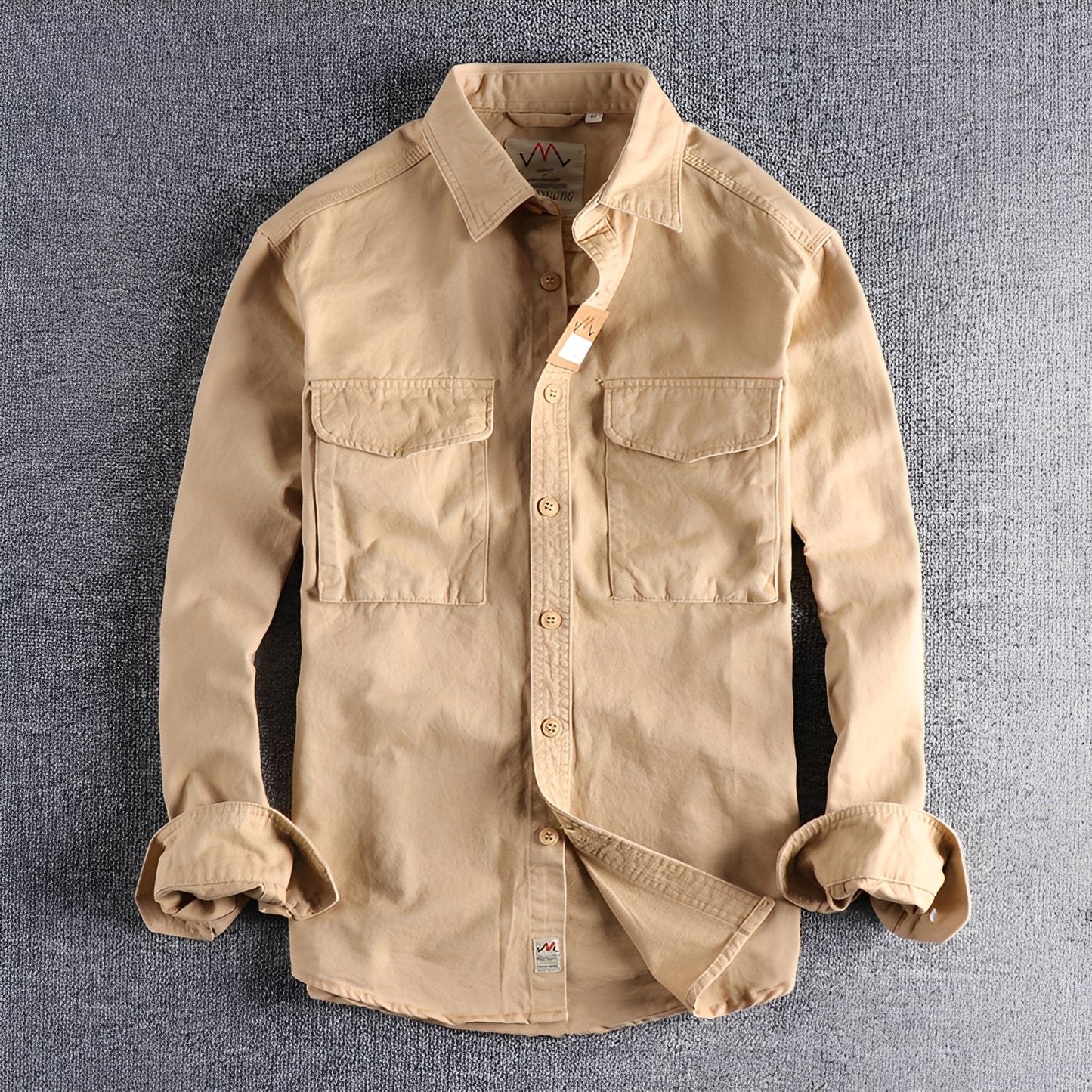 Aamiro - Cămașă casual cu mâneci lungi pentru bărbați