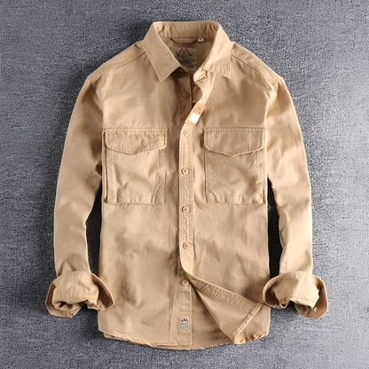 Aamiro - Cămașă casual cu mâneci lungi pentru bărbați